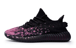 Кроссовки Adidas Yeezy Boost 350 V2 Lifestyle Shoes Unisex Low-top Pink, черный/фуксия hq4540(team80-男女同款暗黑玫绽s-box) | black/fuchsia