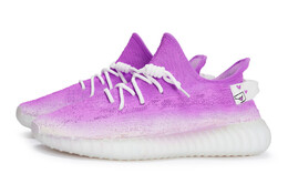 Кроссовки Adidas Yeezy Boost 350 V2 Lifestyle Shoes Unisex Low-top White, сиреневый/фиолетовый/белый hq6316(team80-男女同款莓你不行紫s-box) | lilac purple/white
