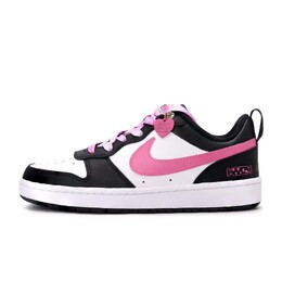 Кроссовки Nike Court Borough 2 Skateboarding Shoes Women's Low-top Black/white/pink, черный bq5448-115(team488-糖粉幻彩） | core black / cloud white / team shock pink 2