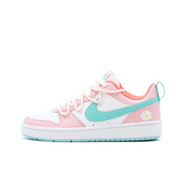 Кроссовки Nike Court Borough Skateboard Shoes Women's Low-Top Pink bq5448-112（team327夏日雏菊） | pink