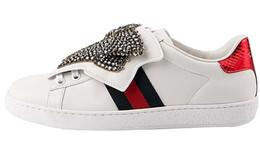 Кроссовки Gucci Ace Bow Lace 481154 dop80 9182