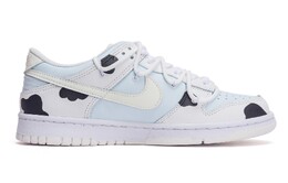Кроссовки Nike Dunk Skateboard Shoes Women's Low-Top White Blue/Black dh9765-100(team44-奶牛奥利奥)