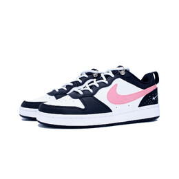 Женские кроссовки для скейтбординга Nike Court Borough Low, Black/Pink bq5448-115（team134-莓莓流星） | black/pink
