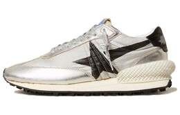 Кроссовки Golden Goose Star-print Lace-up Sneakers, серебряный gmf00684.f005667.60246 | silver