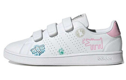 Кроссовки для скейтбординга Keith Haring X, унисекс, низкие, белые/синие/розовые Adidas Neo gx3675