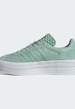 Кроссовки на шнуровке Adidas, зеленый ad111a2t7-m11 | hazy green hazy green cloud white