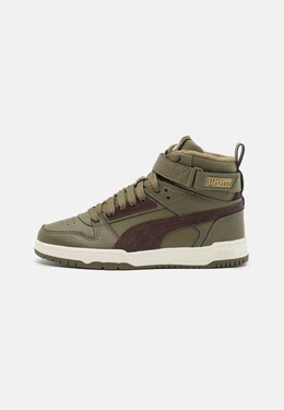 Высокие кроссовки Puma Game Unisex, темно-зеленый pu115n026-n11 | deep olive/dark chocolate/team gold