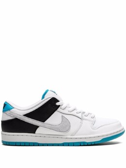 Кроссовки Nike SB Dunk Low, белый/светло-серый/голубой/черный bq6817 | белый