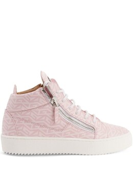 Giuseppe Zanotti кеды Kriss с монограммой, розовый rw20033001 | розовый