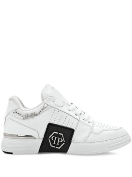 Philipp Plein кожаные кеды Royal Street, белый fadsusc0628ple005n | белый