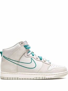 Nike кроссовки Dunk High SE First Use - Green Noise, нейтральный цвет dh0960 | нейтральный цвет