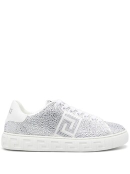 Versace кроссовки Crystal Greca, белый 10135681a12465 | белый