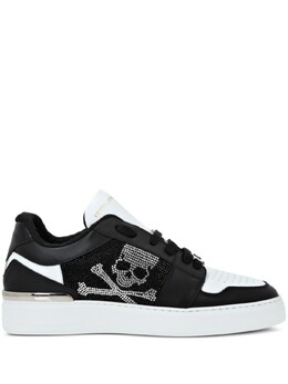 Philipp Plein кеды с кристаллами, черный aadsusc0627ple005n | черный