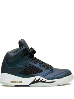 Кроссовки Air 5 Retro Oil Grey Jordan, синий cd2722 | синий