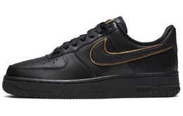 Кроссовки Nike Air Force 1 Low Black Gold Swoosh Women's ao2132-005
