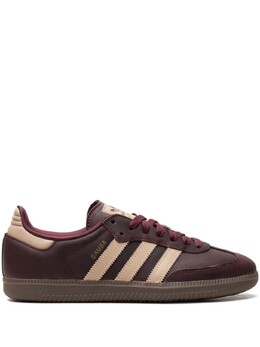 Кроссовки Adidas Samba OG "Maroon/Crystal Sand/Gold Metallic", коричневый if7004 | коричневый