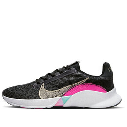 Кроссовки superrep go 3 flyknit next nature premium Nike, черный fb7156-001 | black/anthracite/fireberry/metallic gold