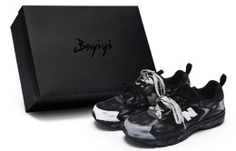 408 Кроссовки унисекс с низким верхом белые New Balance ml408k(team80-男女同款引力时空s-box) | core black/solid gray/flash red