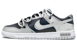 Кроссовки Nike Dunk Skateboarding Shoes Women's Low-top Black/grey, серый dh9760-102(team131-头号玩家s2) | gray