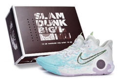 Кроссовки Nike KD Trey 5 IX Vintage Basketball Shoes Unisex Mid-top White/Blue, белый/синий dj6922-100(team80-挥洒热血青s-box) | white/blue