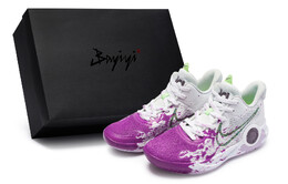 Кроссовки Nike KD Trey 5 IX Vintage Basketball Shoes Unisex Mid-top Purple, фиолетовый dj6922-100(team80-挥洒热血深紫s-box) | white/purple