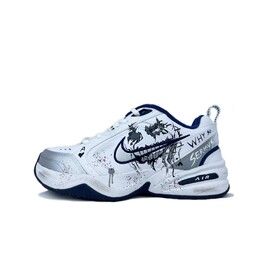 Кроссовки Nike Air Monarch 4 Chunky Sneakers Unisex Low-Top Black White, черный/белый 415445-102（team482-小丑世界） | black/white