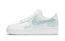 Кроссовки Nike Air Force 1 Skateboarding Shoes Women's Low-top Blue/white, белый dh2920-111(team298-蓝色心情) | white