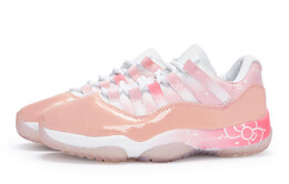 Баскетбольные кроссовки Air 11 Vintage женские с низким верхом розовый/белый Jordan ah7860-160(team80-女款蝴蝶雨s-box) | pink/white