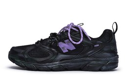 408 Кроссовки унисекс с низким верхом фиолетовые New Balance ml408k(team80-男女同款暗夜星域s-box) | black/purple