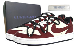 Женские кроссовки для скейтбординга Nike Court Borough Low, Dark Red bq5448-115（team110-变幻110sbox） | dark red