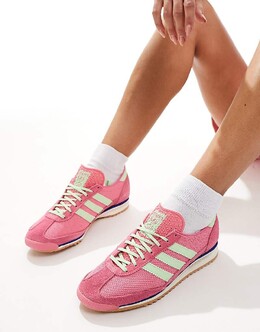 Adidas – SL 72 OG – розово-зеленые спортивные кроссовки 134859812 | kolorowy