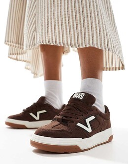 Vans – Upland – Темно-коричневые замшевые кроссовки на толстой подошве 135591410 | czarny