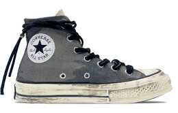 1970-е годы. Кеды унисекс с высоким берцем, черные/серые. Converse 162053c(team188-先驱s-box) | black/gray