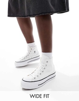 Кроссовки Converse Chuck Taylor All Star Lift Hi Wide цвета Wei = f, weite Passform 133484678 | weiss