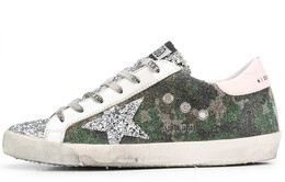 Женские кеды с низким верхом Golden Goose, камуфляж gwf00101.f001638.80828