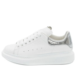 Кроссовки oversized sneaker 'silver crocodile' Alexander McQueen, белый 553770whybq9071 | white/silver