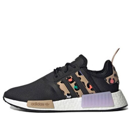 Кроссовки nmd_r1 'black leopard' Adidas, мультиколор h00670 | carbon black/brown