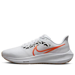Кроссовки air zoom pegasus 39 Nike, белый dz5214-100 | white/platinum tint/metallic summit white/team orange