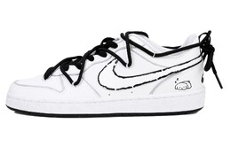 Женские кроссовки для скейтбординга Nike Court Borough, белый dv5456-104(team33-线条狗狗 女款） | 白色