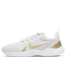 Кроссовки flex experience run 10 Nike, белый ci9964-010 | white/gold