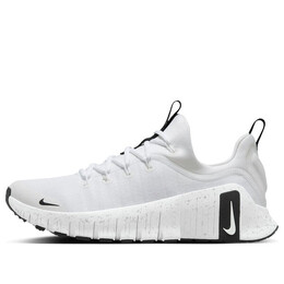Кроссовки free metcon 6 'white metallic silver smoke grey black' Nike, белый hq3510-100 | white/metallic silver/light smoke grey/black