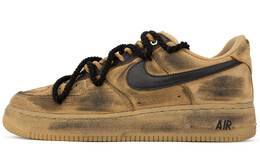 Кастомизированные кроссовки Nike Air Force 1 Skateboarding Shoes Unisex, коричневый cj9179-200(team18-擦色美拉德） | wheat color - gift box style