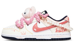 Кроссовки Nike Dunk Skateboarding Shoes Women's Low-top White/Pink/Yellow, розовый fv8119-161（team63-可爱贝儿sbox） | pink