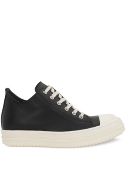 Rick Owens кожаные кроссовки, черный rp01e7891lco | черный