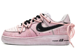 Кроссовки Nike Air Force 1 Skateboarding Shoes Women's Low-top Pink/Black, черный dh2920-111(teamm-眠眠) | pink/ black