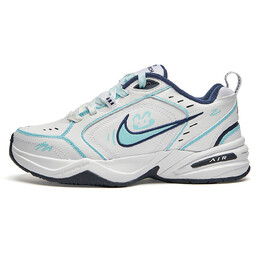 Кроссовки Nike Air Monarch 4 Chunky Sneakers Unisex Low-top White/blue, цвет Tiffany Green 415445-102(teamfive-卡通手绘) | tiffany green