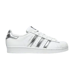 Кроссовки Adidas Wmns Superstar 'White Silver Metallic', белый aq3091 | footwear white/silver metallic/core black