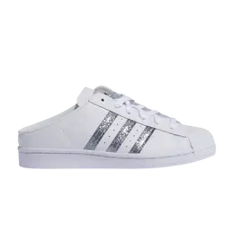 Кроссовки Adidas Wmns Superstar Mule 'White Silver Metallic', белый fz2260 | footwear white/supplier color/silver metallic