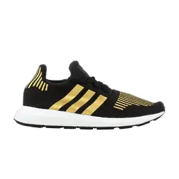 Кроссовки Adidas Wmns Swift Run, черный cg4145 | core black/gold metallic/footwear white