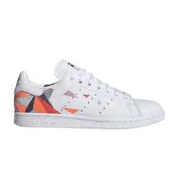 Кроссовки Adidas Wmns Stan Smith 'Geometric Print', белый fw6565 | footwear white/gold metallic/ash grey